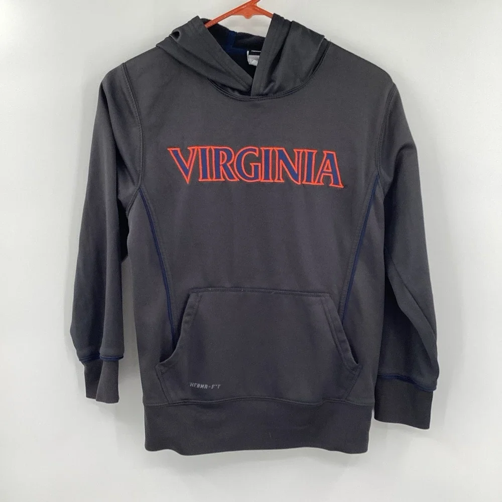 Youth Nike Virginia Cavaliers Therma Fit Fleece Hoodie Sweatshirt Medium‎